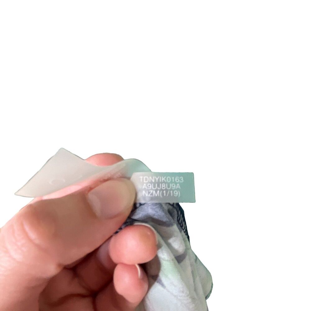 Tommy Hilfiger Tropical Leaf Print Shift Dress Sz 12 Crew Neck Sheath Midi Green - Picture 9 of 12